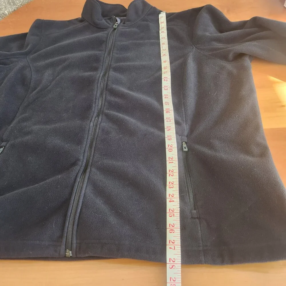 L.L. Bean‎ Polartec Windbloc Fleece Jacket Women's 3X Black Full Zip Windproof